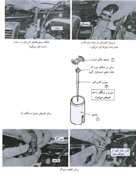 روش تعویض سوزن کاربراتور